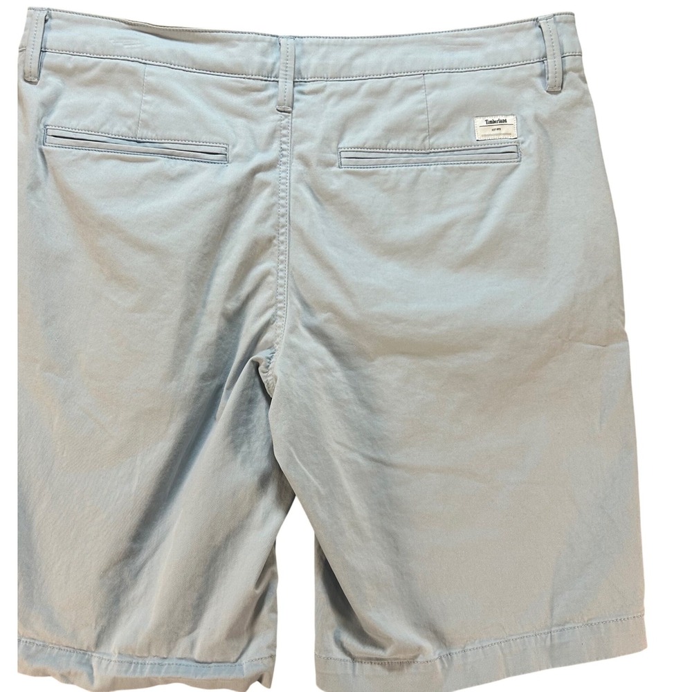 Timberland Chino Shorts Relaxed Mens W34 Light Blue Cotton Casual Classic